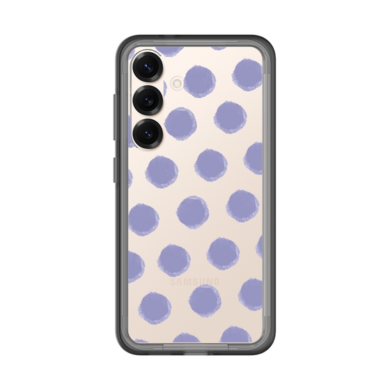 スリムプロテクションプレミアムケース［ オリジナル - 推し色水玉 - パープル ］