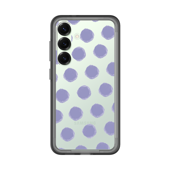 スリムプロテクションプレミアムケース［ オリジナル - 推し色水玉 - パープル ］