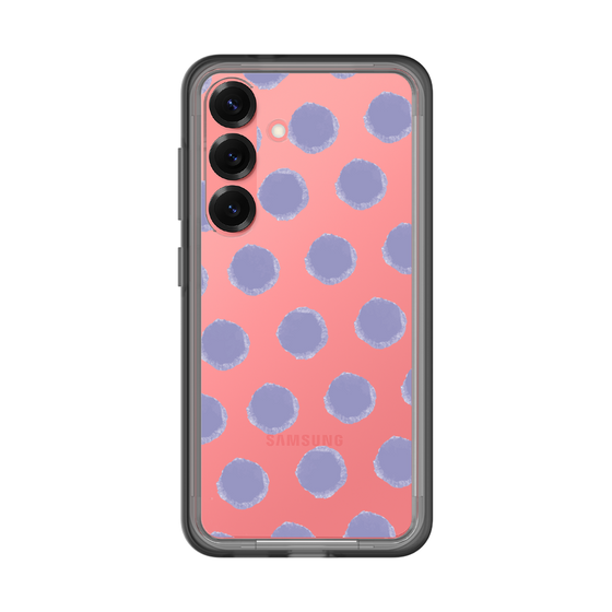 スリムプロテクションプレミアムケース［ オリジナル - 推し色水玉 - パープル ］