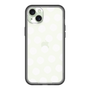スリムプロテクションプレミアムケース［ オリジナル - 推し色水玉 - ホワイト ］