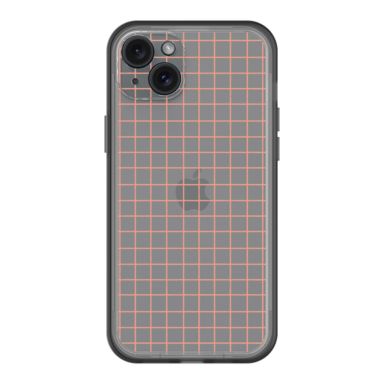 スリムプロテクションプレミアムケース［ オリジナル - 推し色チェック - オレンジ ］