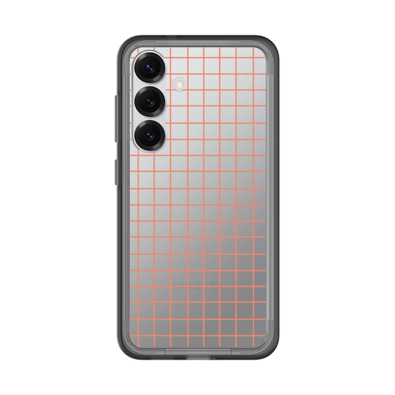 スリムプロテクションプレミアムケース［ オリジナル - 推し色チェック - オレンジ ］