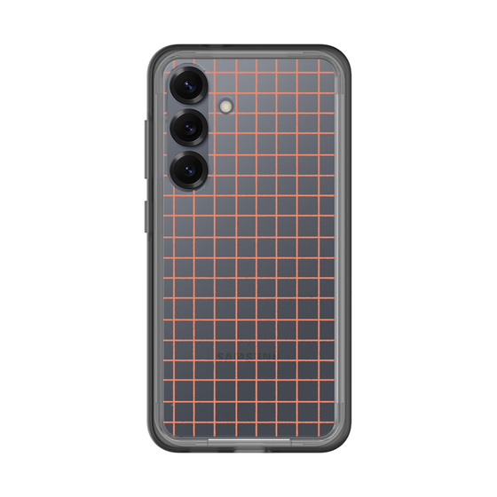 スリムプロテクションプレミアムケース［ オリジナル - 推し色チェック - オレンジ ］