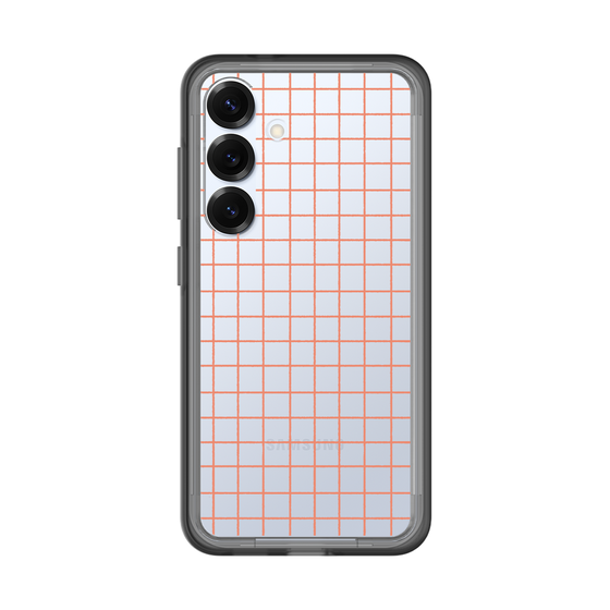 スリムプロテクションプレミアムケース［ オリジナル - 推し色チェック - オレンジ ］