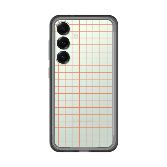 スリムプロテクションプレミアムケース［ オリジナル - 推し色チェック - オレンジ ］