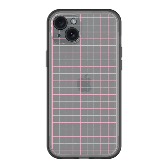 スリムプロテクションプレミアムケース［ オリジナル - 推し色チェック - ピンク ］