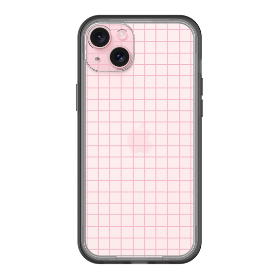 スリムプロテクションプレミアムケース［ オリジナル - 推し色チェック - ピンク ］