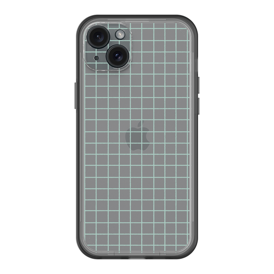 スリムプロテクションプレミアムケース［ オリジナル - 推し色チェック - グリーン ］