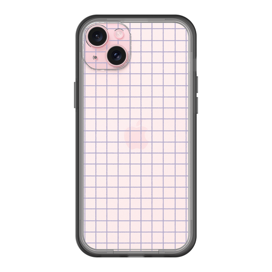 スリムプロテクションプレミアムケース［ オリジナル - 推し色チェック - パープル ］