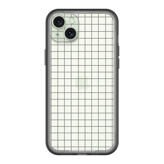 スリムプロテクションプレミアムケース［ オリジナル - 推し色チェック - ブラック ］