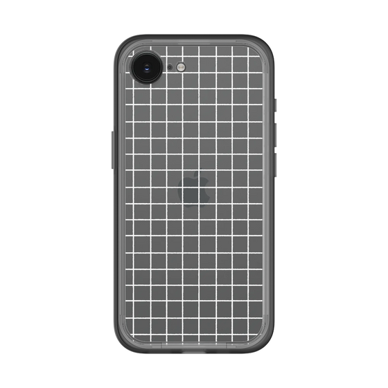 スリムプロテクションプレミアムケース［ オリジナル - 推し色チェック - ホワイト ］
