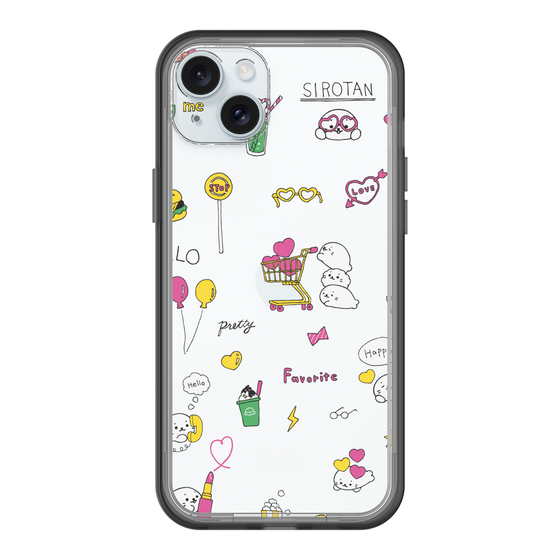 スリムプロテクションプレミアムケース［ しろたん - ポップ ］