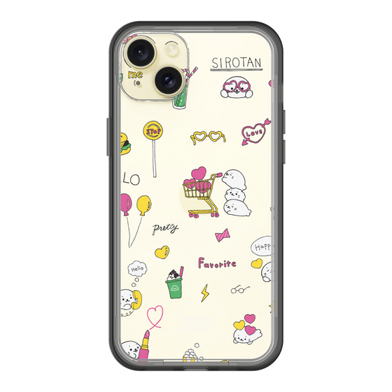 スリムプロテクションプレミアムケース［ しろたん - ポップ ］