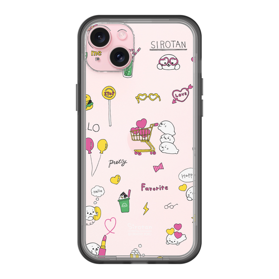 スリムプロテクションプレミアムケース［ しろたん - ポップ ］