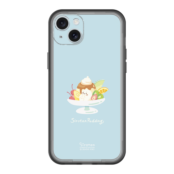 スリムプロテクションプレミアムケース［ しろたん - プリンアラモード ］