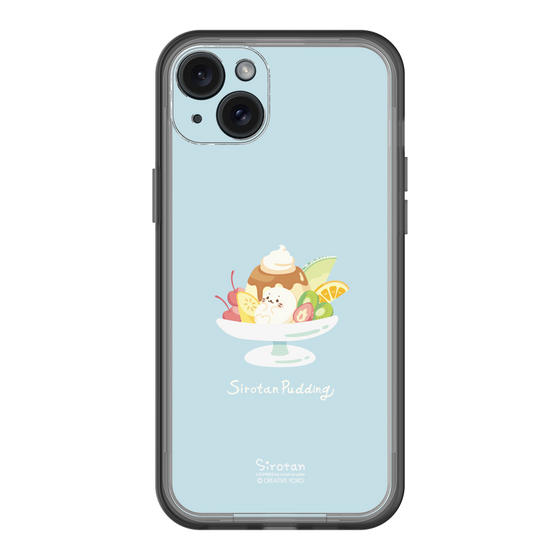 スリムプロテクションプレミアムケース［ しろたん - プリンアラモード ］