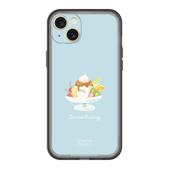 スリムプロテクションプレミアムケース［ しろたん - プリンアラモード ］