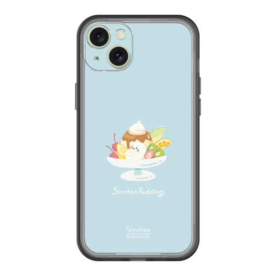 スリムプロテクションプレミアムケース［ しろたん - プリンアラモード ］