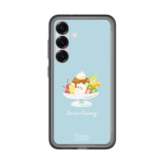 スリムプロテクションプレミアムケース［ しろたん - プリンアラモード ］