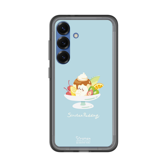 スリムプロテクションプレミアムケース［ しろたん - プリンアラモード ］
