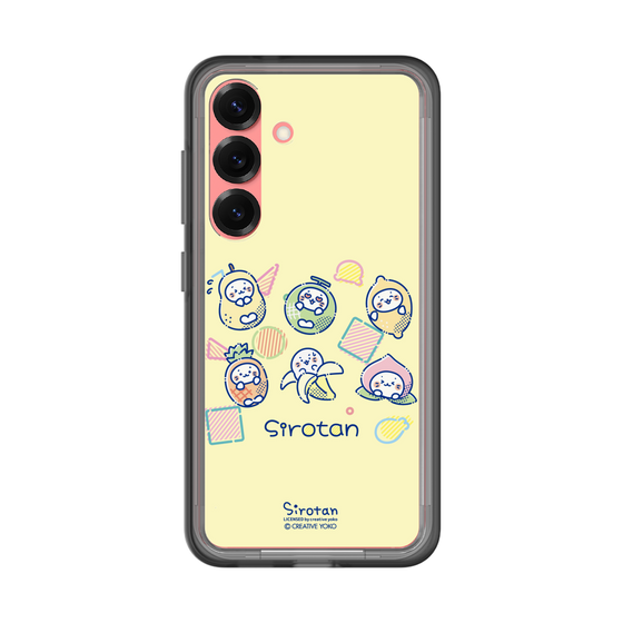 スリムプロテクションプレミアムケース［ しろたん - フルーツポップ ］