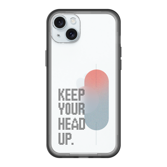 スリムプロテクションプレミアムケース［ オリジナル - ドットオーバーレイ - KEEP YOUR HEAD UP/A ］