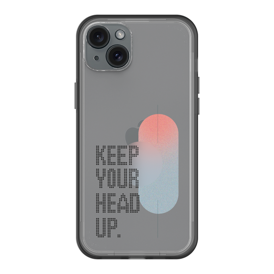 スリムプロテクションプレミアムケース［ オリジナル - ドットオーバーレイ - KEEP YOUR HEAD UP/A ］