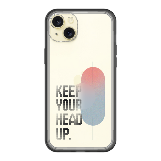 スリムプロテクションプレミアムケース［ オリジナル - ドットオーバーレイ - KEEP YOUR HEAD UP/A ］
