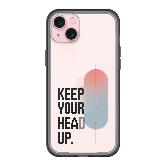 スリムプロテクションプレミアムケース［ オリジナル - ドットオーバーレイ - KEEP YOUR HEAD UP/A ］