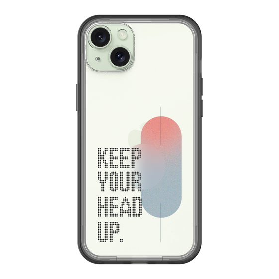 スリムプロテクションプレミアムケース［ オリジナル - ドットオーバーレイ - KEEP YOUR HEAD UP/A ］