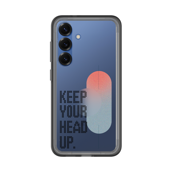 スリムプロテクションプレミアムケース［ オリジナル - ドットオーバーレイ - KEEP YOUR HEAD UP/A ］