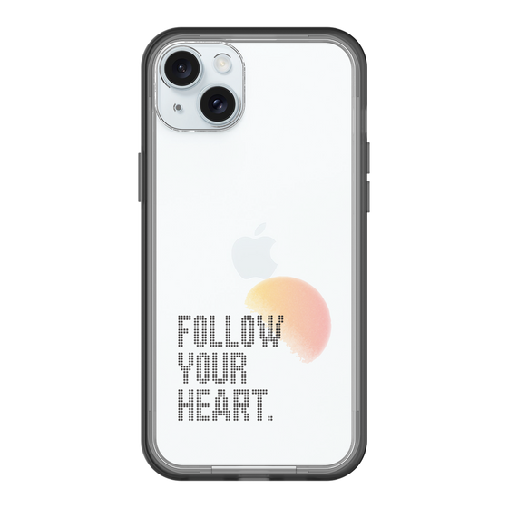 スリムプロテクションプレミアムケース［ オリジナル - ドットオーバーレイ - FOLLOW YOUR HEART/A ］