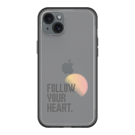 スリムプロテクションプレミアムケース［ オリジナル - ドットオーバーレイ - FOLLOW YOUR HEART/A ］