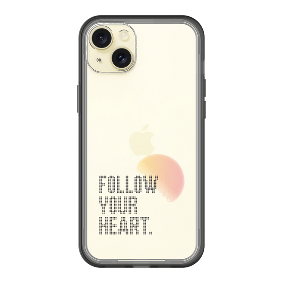 スリムプロテクションプレミアムケース［ オリジナル - ドットオーバーレイ - FOLLOW YOUR HEART/A ］