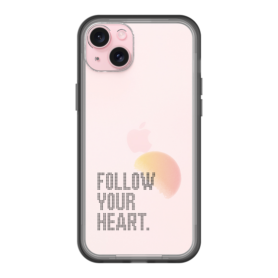 スリムプロテクションプレミアムケース［ オリジナル - ドットオーバーレイ - FOLLOW YOUR HEART/A ］