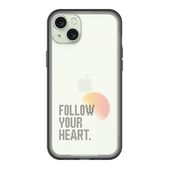 スリムプロテクションプレミアムケース［ オリジナル - ドットオーバーレイ - FOLLOW YOUR HEART/A ］