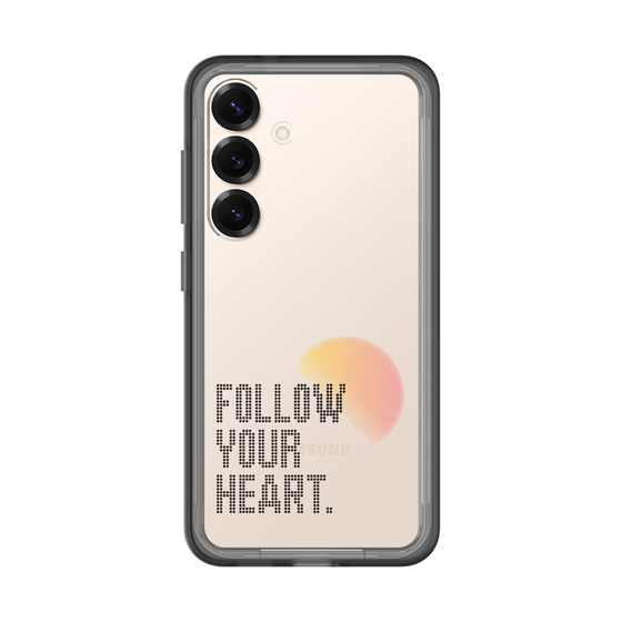 スリムプロテクションプレミアムケース［ オリジナル - ドットオーバーレイ - FOLLOW YOUR HEART/A ］