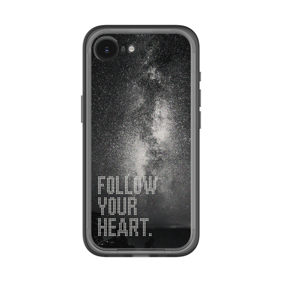 スリムプロテクションプレミアムケース［ オリジナル - ドットオーバーレイ - FOLLOW YOUR HEART/C ］