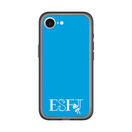 スリムプロテクションプレミアムケース［ オリジナル - ESFJ 領事 - アルファベット - ブルー ］