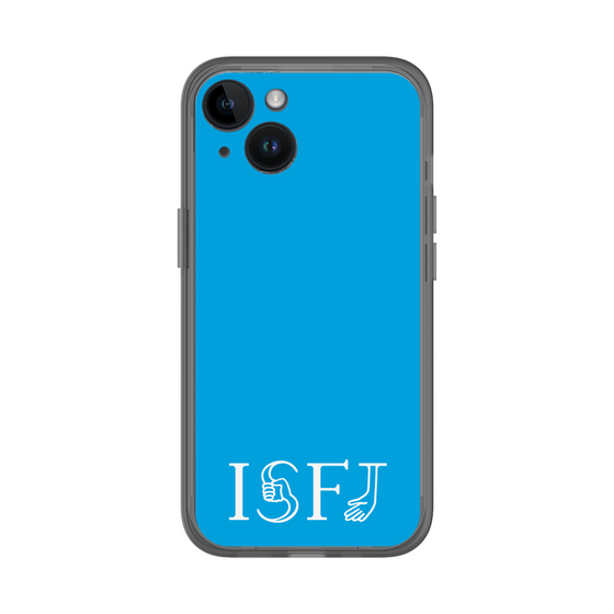 スリムプロテクションプレミアムケース［ オリジナル - ISFJ 擁護者 - アルファベット - ブルー ］