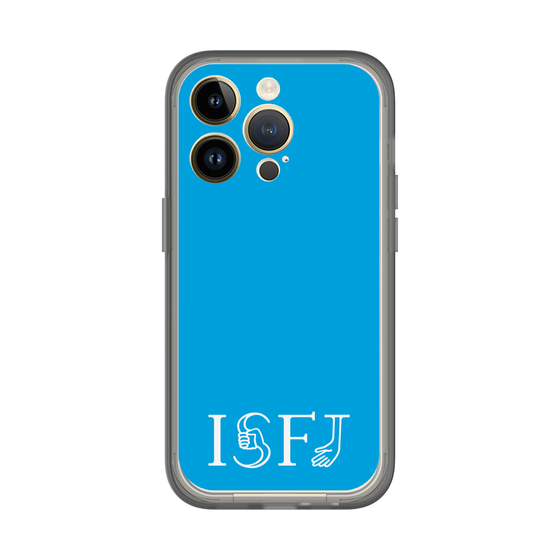 スリムプロテクションプレミアムケース［ オリジナル - ISFJ 擁護者 - アルファベット - ブルー ］