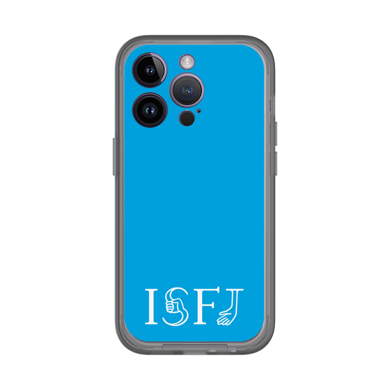 スリムプロテクションプレミアムケース［ オリジナル - ISFJ 擁護者 - アルファベット - ブルー ］