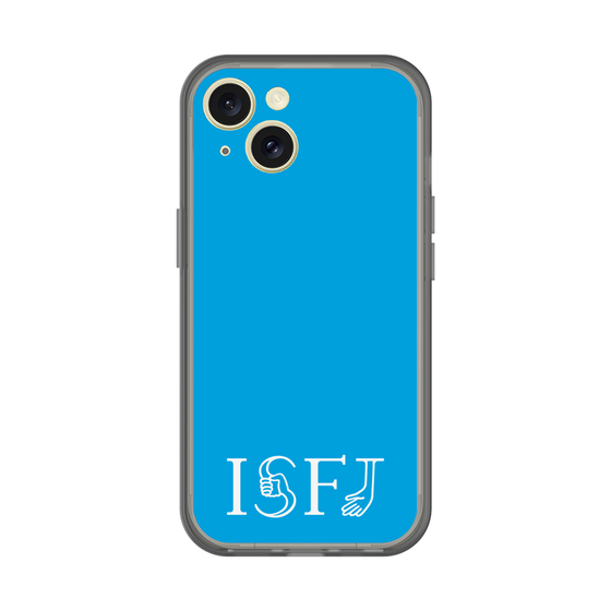 スリムプロテクションプレミアムケース［ オリジナル - ISFJ 擁護者 - アルファベット - ブルー ］