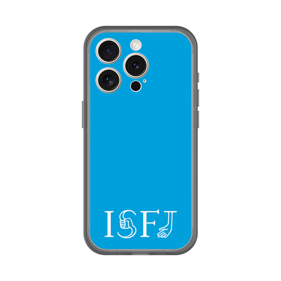 スリムプロテクションプレミアムケース［ オリジナル - ISFJ 擁護者 - アルファベット - ブルー ］