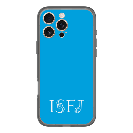 スリムプロテクションプレミアムケース［ オリジナル - ISFJ 擁護者 - アルファベット - ブルー ］