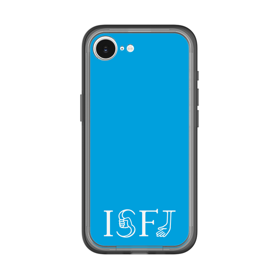 スリムプロテクションプレミアムケース［ オリジナル - ISFJ 擁護者 - アルファベット - ブルー ］