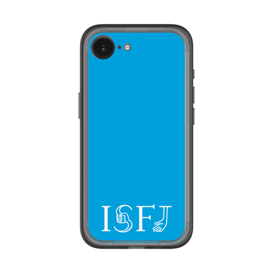 スリムプロテクションプレミアムケース［ オリジナル - ISFJ 擁護者 - アルファベット - ブルー ］