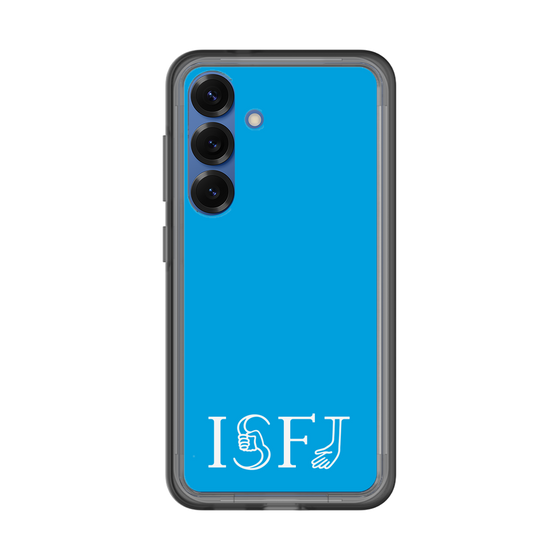 スリムプロテクションプレミアムケース［ オリジナル - ISFJ 擁護者 - アルファベット - ブルー ］