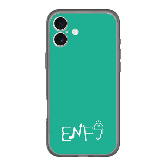 スリムプロテクションプレミアムケース［ オリジナル - ENFJ 主人公 - アルファベット - グリーン ］