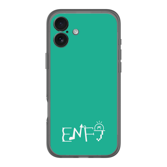 スリムプロテクションプレミアムケース［ オリジナル - ENFJ 主人公 - アルファベット - グリーン ］